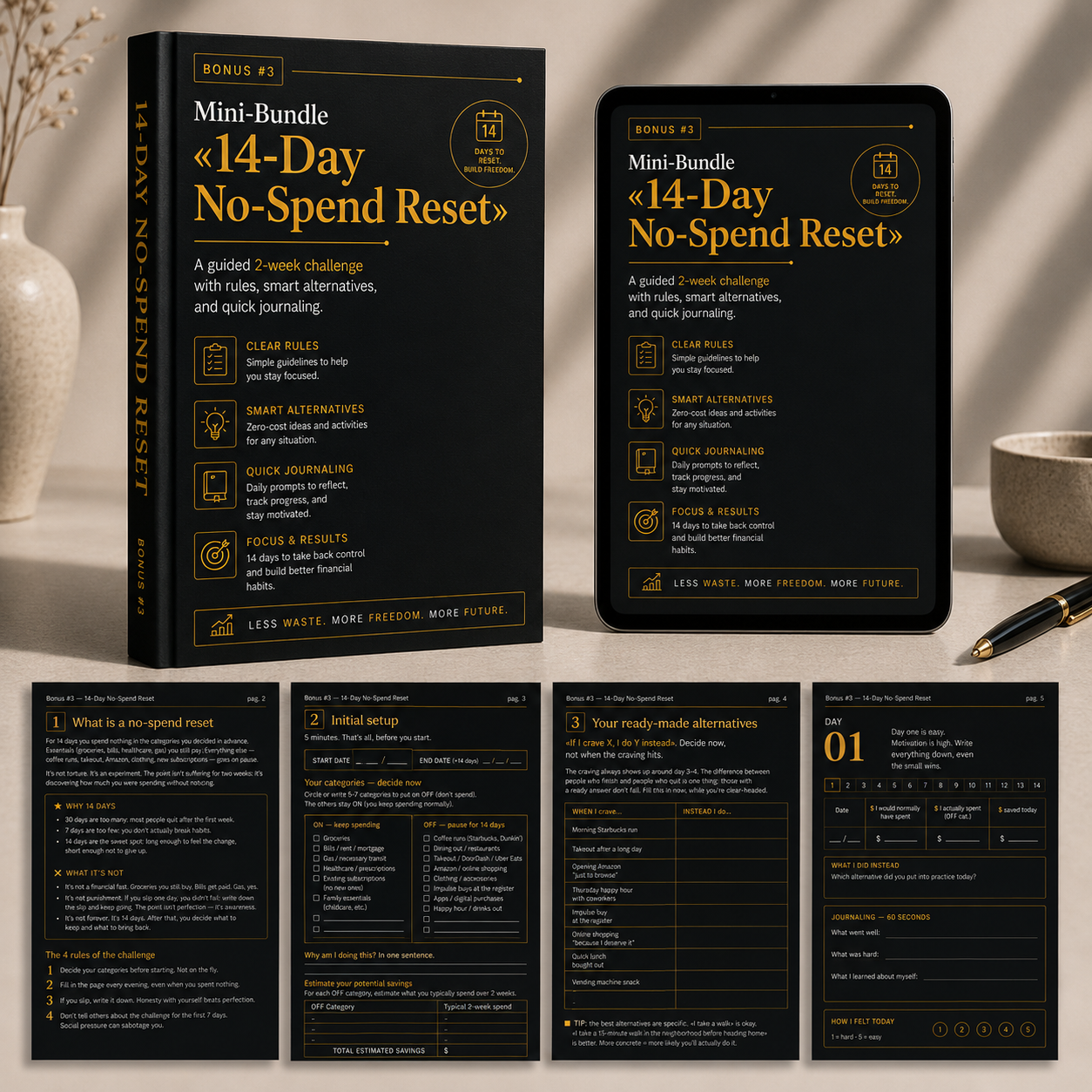 Bonus #3 — 14-Day No-Spend Reset