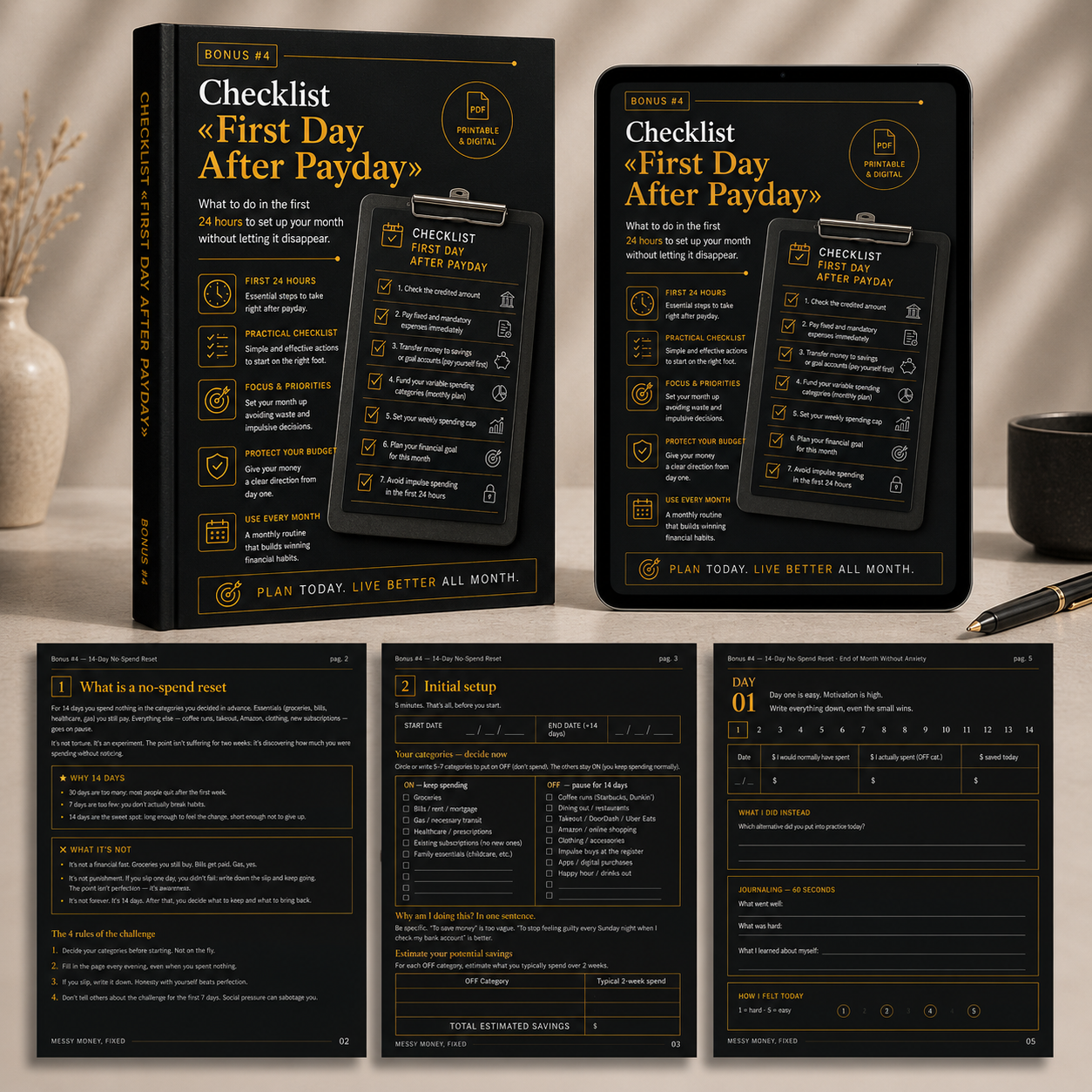 Bonus #4 — First Day After Payday Checklist